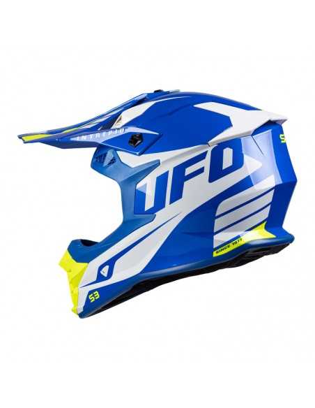 Casco UFO Intrepid S3 blanco/azul/am.flúor - HE157