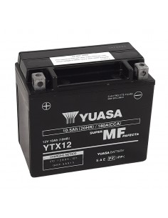 Batería YUASA W/C activada de fábrica sin mantenimiento - YTX12 (FA) - YTX12