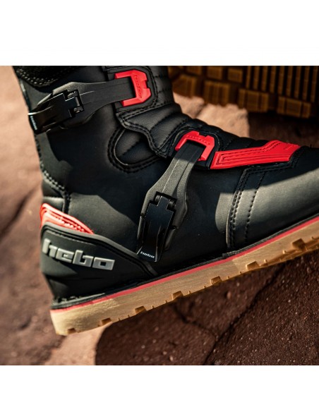 Botas Hebo trial technical 3.0 leather rojas - HT1016R