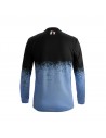 Camiseta trial Hebo pro V dripped azul