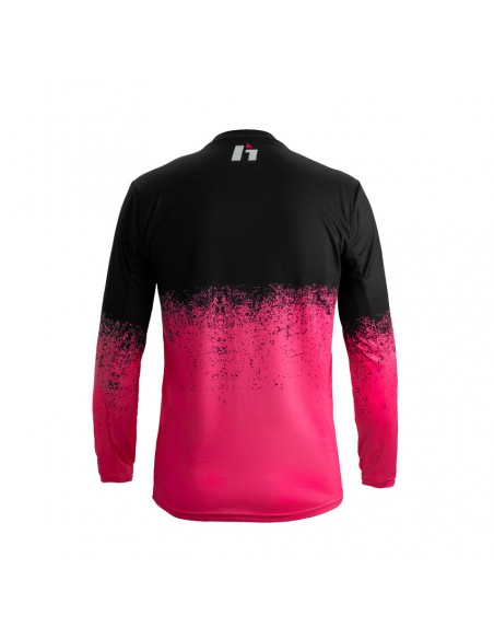 Camiseta trial Hebo pro V dripped rosa - HE2186RS