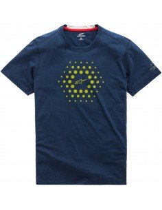 1019-73000-70 Camiseta Alpinestars burst ride dry amarillo-azul marino