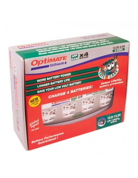 Cargador de baterías optimate lithium 4s 4 x 0,8a tm-484 - 00600484