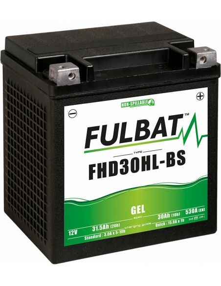 Batería fulbat gel fhd30hl-bs harley davidson - FHD30HL-BS