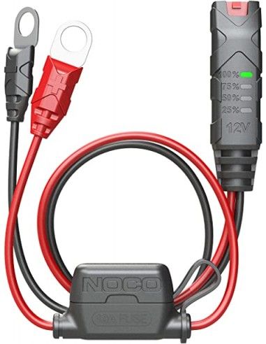 Tester de batería noco x-connect 12v eyelet cable 60cm - 010144