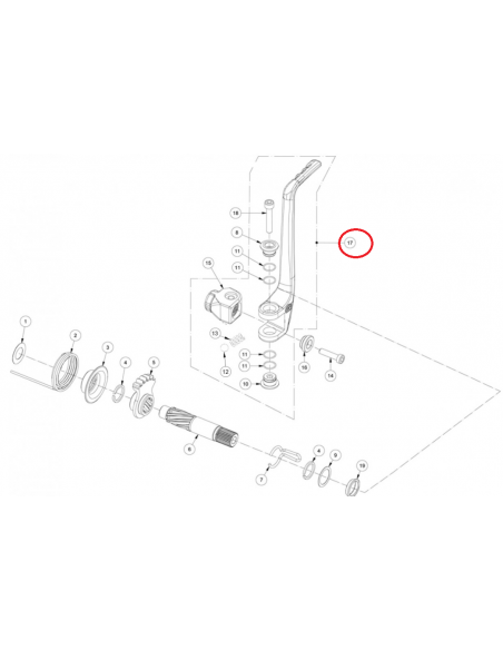 Conjunto pedal arranque trial gas gas txt replica 2014 - MT89000CT-CBN-1