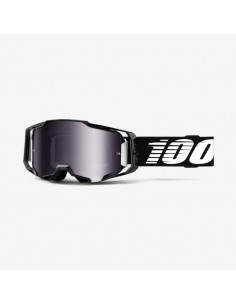 5071000102 - Gafas 100% armega negro/plata espejo