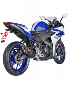 Sistema completo akrapovic racing Yamaha yzf-r3 carbono s-y3r1-apc - 18102397