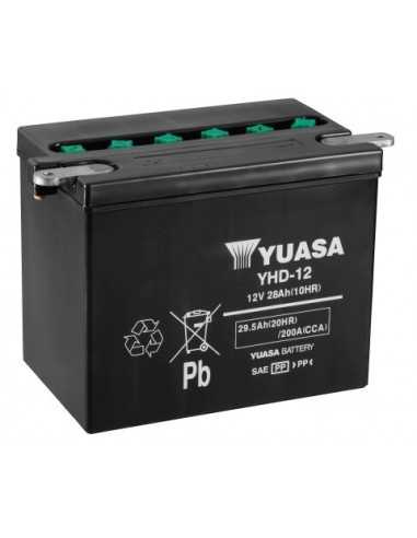 Batería yuasa yhd-12 dry charged (sin electrolito) - 61418