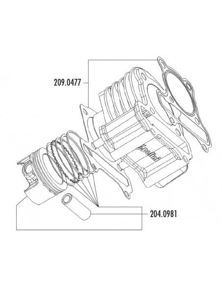 Kit polini Yamaha cygnus carburación d.59 - 10500065