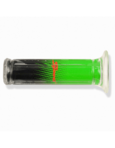 825VR Par puños dynagrip transparente-verde