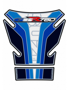 Protector de depósito motografix suzuki gsr750 2 piezas blanco/azul - 780374