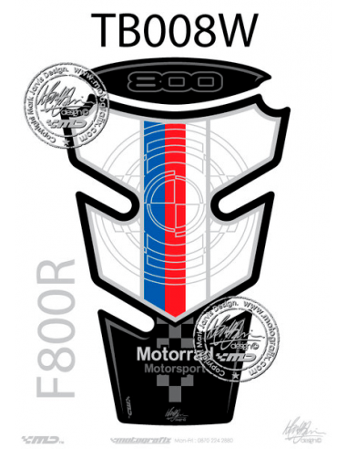 Protector de depósito motografix f800r blanco/azul/rojo - 789183