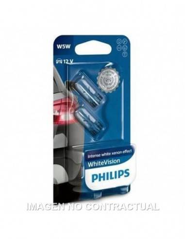 Lámpara Philips Todo Cristal W5W White Vision 12V 5W - 2012961BV