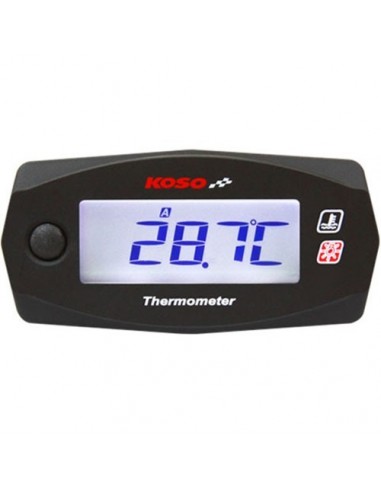 Reloj de temperatura KOSO Mini 4 Race Blanc/Negro(Bateria independiente) BA033020 - 61232