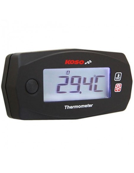 Reloj de temperatura KOSO Mini 4 Race Blanc/Negro(Bateria independiente) BA033020 - 61232