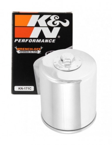 Filtro Aceite K&N Cromado KN171C - FKN171C